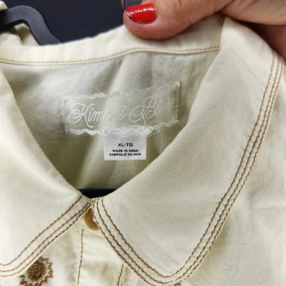 Kimchi Blue Cream Embroidered Mini Dress - Picture 4 of 5